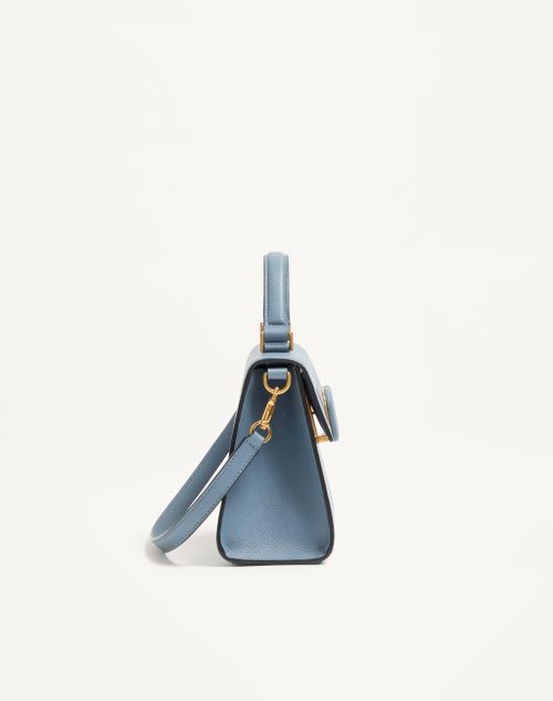 Valentino Garavani - Valentino Garavani Vsling Small Handbag In Grainy Calfskin - Stone - Woman - Top Handle Bags